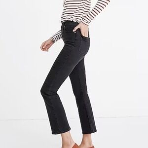 Madewell Callie Demi boot in faded black wash